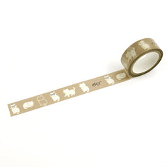 Cute Kawaii Hamamonyo Washi / Masking Deco Tape ♥ Cat Kitty Kitten Feline Pet D - for Scrapbooking Journal Planner Craft