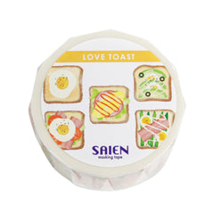 Cute Kawaii Saien Washi / Masking Deco Tape - I Love Toast Healthy Breakfast Sandwich Fruit Vegetable A - for Scrapbooking Journal Planner Craft Diary Gift