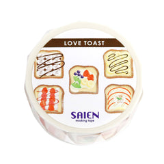 Cute Kawaii Saien Washi / Masking Deco Tape - I Love Toast Healthy Breakfast Sandwich Fruit Vegetable B - for Scrapbooking Journal Planner Craft Diary Gift