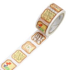 Cute Kawaii Saien Washi / Masking Deco Tape - I Love Toast Healthy Breakfast Sandwich Fruit Vegetable B - for Scrapbooking Journal Planner Craft Diary Gift