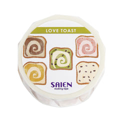 Cute Kawaii Saien Washi / Masking Deco Tape - I Love Toast Healthy Breakfast Sandwich Fruit Vegetable D - for Scrapbooking Journal Planner Craft Diary Gift