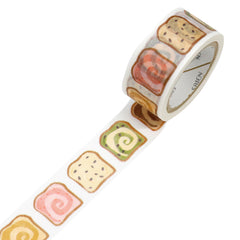 Cute Kawaii Saien Washi / Masking Deco Tape - I Love Toast Healthy Breakfast Sandwich Fruit Vegetable D - for Scrapbooking Journal Planner Craft Diary Gift