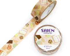 Cute Kawaii Saien Washi / Masking Deco Tape - Jar of Cookies Biscuit Sweet Snacks Food - for Diary Journal Planner Craft Calendar Scrapbook Gift