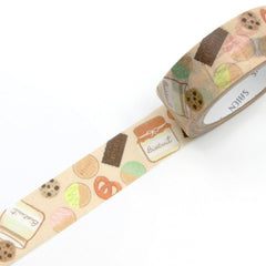 Cute Kawaii Saien Washi / Masking Deco Tape - Jar of Cookies Biscuit Sweet Snacks Food - for Diary Journal Planner Craft Calendar Scrapbook Gift