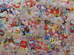 Grab Bag Stickers: 100 pcs My Melody, Purin, Little Twin Stars, Hello Kitty, Pochacco, Keroppi, Kuromi, Tuxedosam, Cinnamorolldestash lot pre-owned