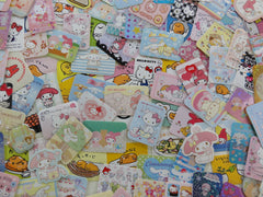 Grab Bag Stickers: 100 pcs My Melody, Purin, Little Twin Stars, Hello Kitty, Pochacco, Keroppi, Kuromi, Tuxedosam, Cinnamorolldestash lot pre-owned