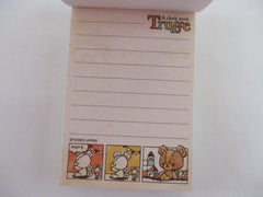 Vintage Rare Collectible - Cute Kawaii Kamio Truffe Bear ʕ。- ˕ -。ʔ Mini Notepad / Memo Pad - Stationery Penpal Journal Diary Design Writing