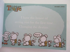Vintage Rare Collectible - Cute Kawaii Kamio Truffe Bear ʕ。- ˕ -。ʔ Mini Notepad / Memo Pad - Stationery Penpal Journal Diary Design Writing
