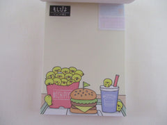 Vintage Rare Collectible - Cute Kawaii Kamio Moshipiyo Hamburger Chicks ʕ。- ˕ -。ʔ Mini Notepad / Memo Pad - Stationery Penpal Journal Diary Design Writing Gift