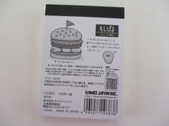 Vintage Rare Collectible - Cute Kawaii Kamio Moshipiyo Hamburger Chicks ʕ。- ˕ -。ʔ Mini Notepad / Memo Pad - Stationery Penpal Journal Diary Design Writing Gift