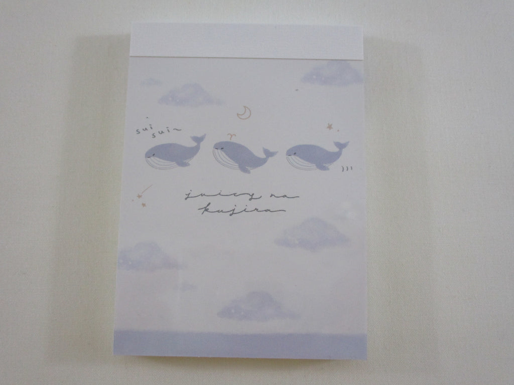 Cute Kawaii Kamio Whale Fish Ocean Sea juicy na Mini Notepad / Memo Pad - Stationery Designer Paper Collection