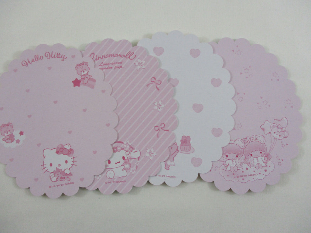 Set of 4 Sanrio Cinnamoroll Hello Kitty My Melody Little Twin Stars Note Cards