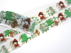 Cute Kawaii Shinzi Katoh Washi / Masking Deco Tape - Red Riding Hood - for Scrapbooking Journal Planner Craft