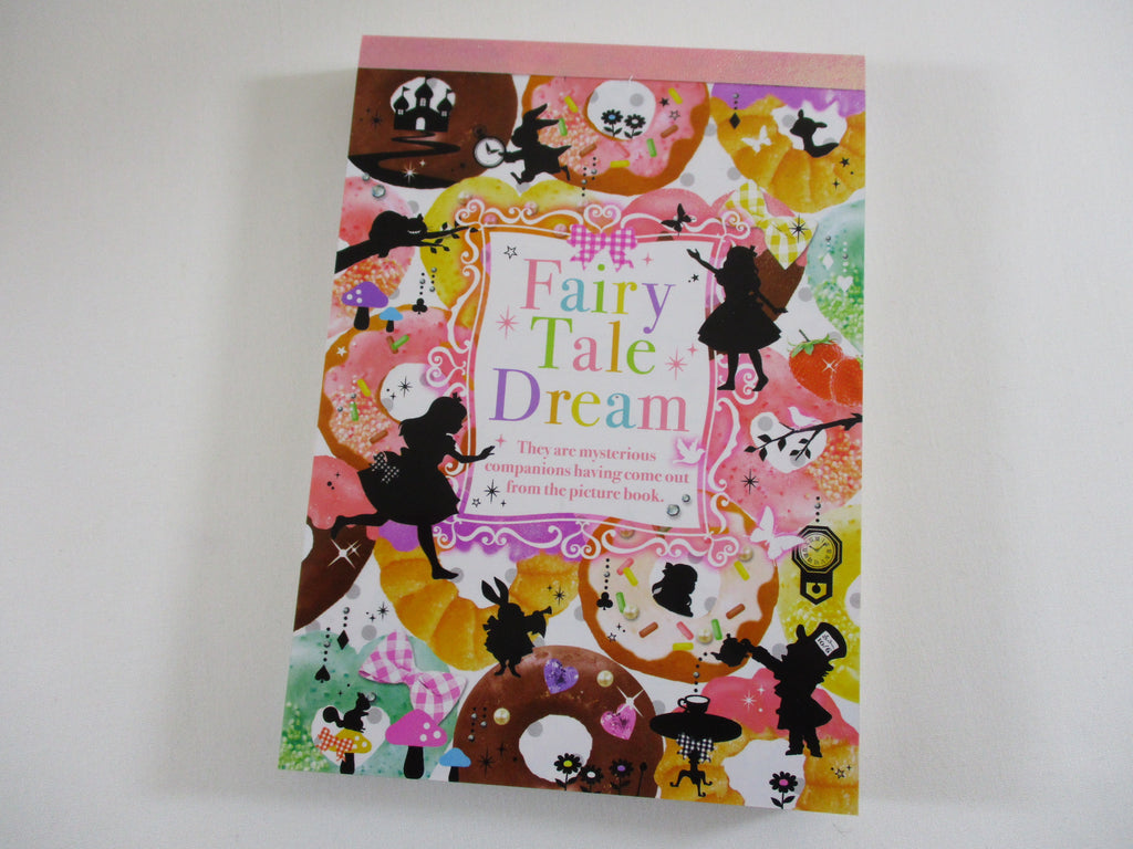 Cute Kawaii VHTF Vintage Collectible Q-lia Alice Fairy Tale Dream 4 x 6 Inch Notepad / Memo Pad - Stationery Designer Paper Collection