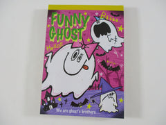 Cute Kawaii VHTF Vintage Collectible Kamio Funny Ghost Halloween 4 x 6 Inch Notepad / Memo Pad - Stationery Designer Paper Collection