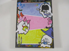 Cute Kawaii VHTF Vintage Collectible Kamio Funny Ghost Halloween 4 x 6 Inch Notepad / Memo Pad - Stationery Designer Paper Collection