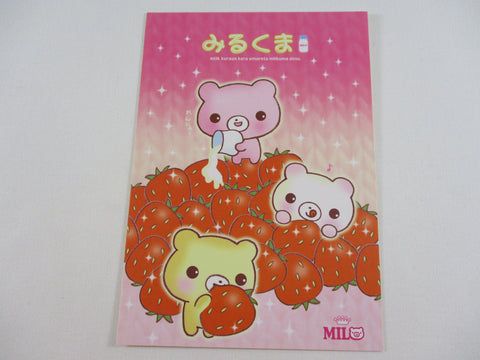 Rare ❤︎ Vintage *ੈ✩‧₊˚ Collectible - Cute Kawaii San-X Strawberry Milk Bear