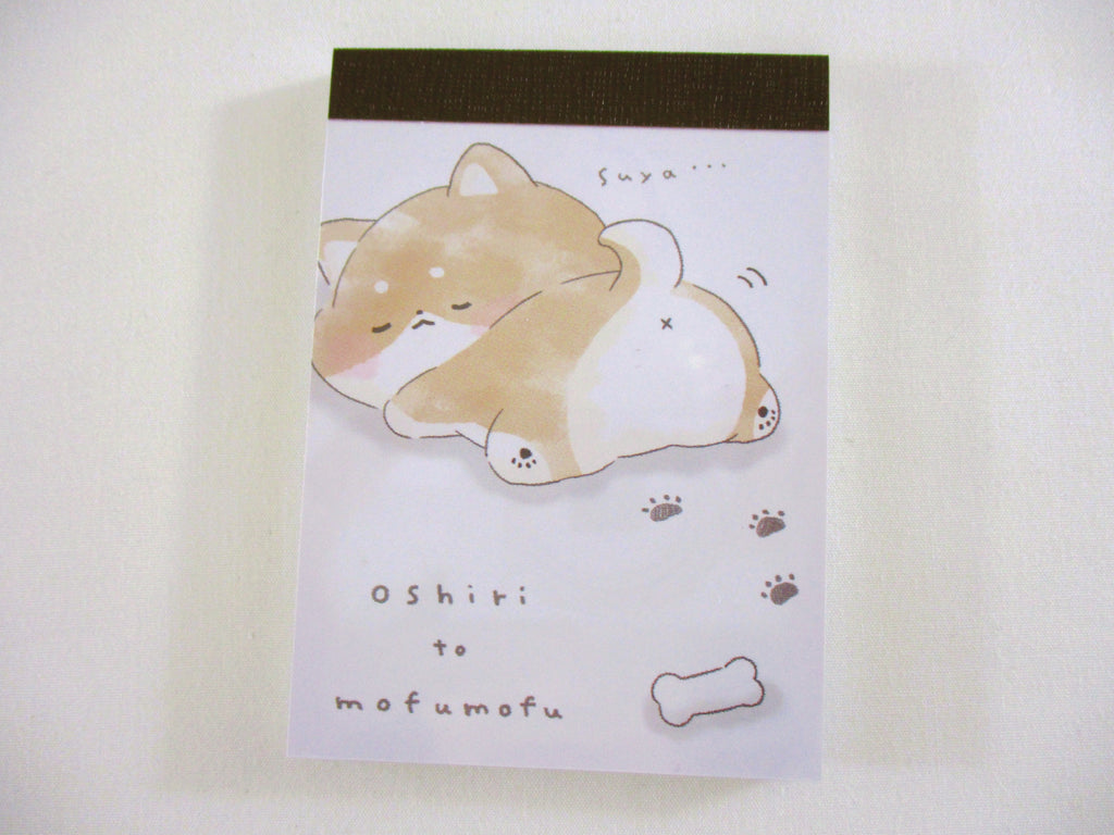 Cute Kawaii Kamio Dog Mofu mofu Puppy pet Mini Notepad / Memo Pad - Stationery Designer Writing Paper Collection