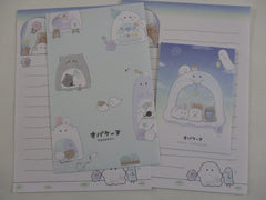Cute Kawaii Crux Ghost Mini Letter Sets - D -Small Writing Note Envelope Set Stationery