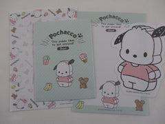 Cute Kawaii Sanrio Pochacco Mini Letter Set C - Small Writing Note Envelope Set Stationery