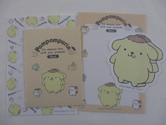 Cute Kawaii Sanrio Pom Pom Purin Mini Letter Set C - Small Writing Note Envelope Set Stationery