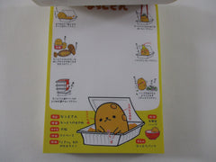 Rare ❤︎ Vintage *ੈ✩‧₊˚ Collectible ✿ Gift - Cute Kawaii VHTF Vintage Collectible Kamio Natto Food theme 4 x 6 Inch Notepad / Memo Pad - Stationery Designer Paper Collection