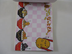Rare ❤︎ Vintage *ੈ✩‧₊˚ Collectible ✿ Gift - Cute Kawaii VHTF Vintage Collectible Kamio Natto Food theme 4 x 6 Inch Notepad / Memo Pad - Stationery Designer Paper Collection