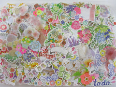 Grab Bag Stickers: 40 pcs FLOWER Bloom Petal Plants theme flake stickers