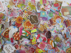 Grab Bag Stickers: 80 pcs FOOD theme flake stickers