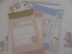 Cute Kawaaii Crux Cat Kitty Kitten Pet Asobo Neko Letter Sets - Stationery Writing Paper Envelope Penpal Gift
