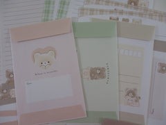Cute Kawaaii Crux Bear Tarochans Brown Best Friend Hug Love Letter Sets - Stationery Writing Paper Envelope Penpal Gift