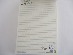 Cute Kawaii Peanuts Snoopy Siblings 4 x 6 Inch Notepad / Memo Pad - Stationery Paper Diary Journal Gift