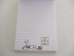 Cute Kawaii Peanuts Snoopy Siblings 4 x 6 Inch Notepad / Memo Pad - Stationery Paper Diary Journal Gift