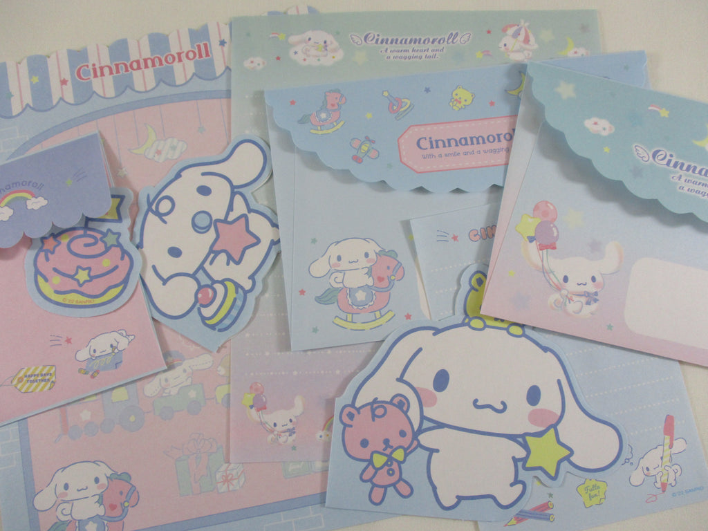 Cute Kawaii Cinnamoroll Dog Happy Days Letter Sets - Penpal Stationery Writing Paper Envelope Gift