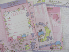 Cute Kawaii Sanrio Little Twin Stars Cloud in the Sky Letter Sets - Stationery Writing Paper Penpal Collectible Preowned Gift