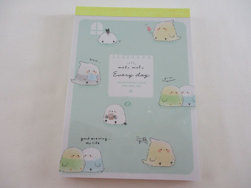 Cute Kawaii Birds Mofu Mofu 4 x 6 Inch Notepad / Memo Pad - Stationery Designer Paper Collection