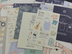 Cute Kawaii Kuma Bear Writing Letter Paper + Envelope Theme Set
