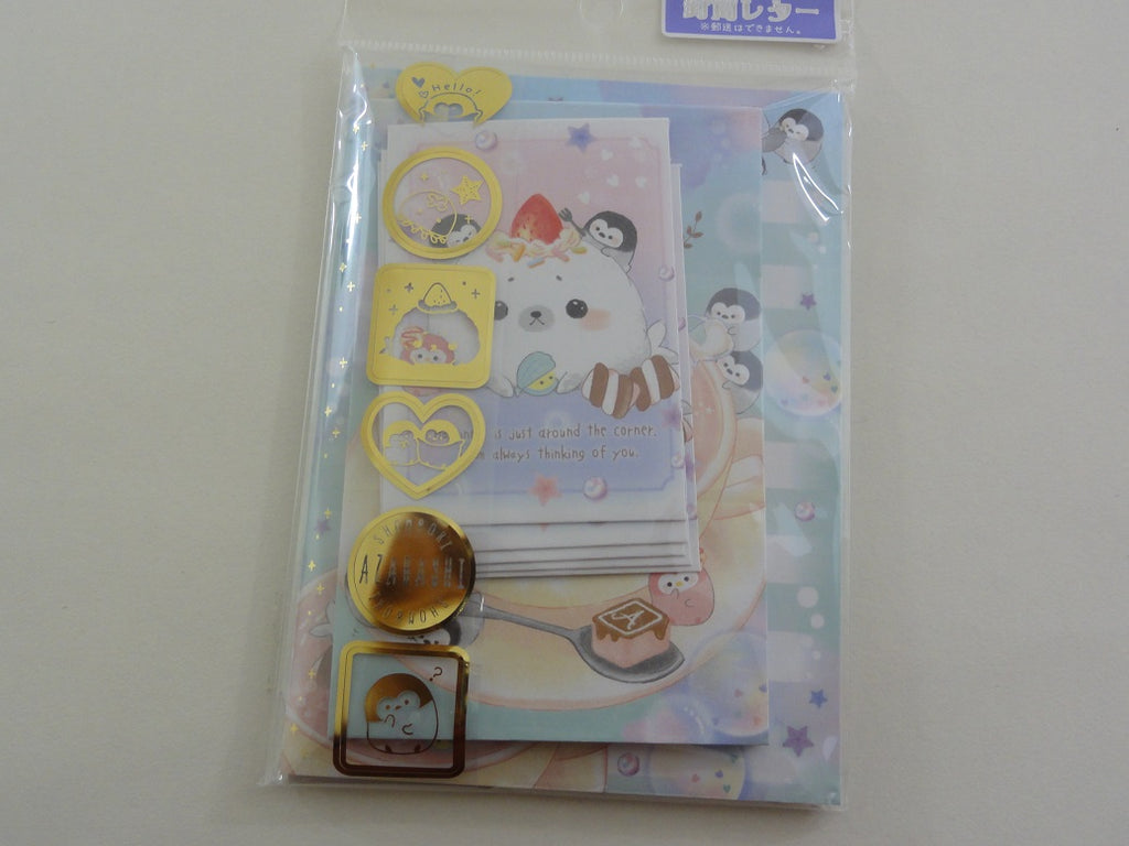 Crux Seal Penguin MINI Letter Set Pack - Stationery Writing Note Paper Envelope
