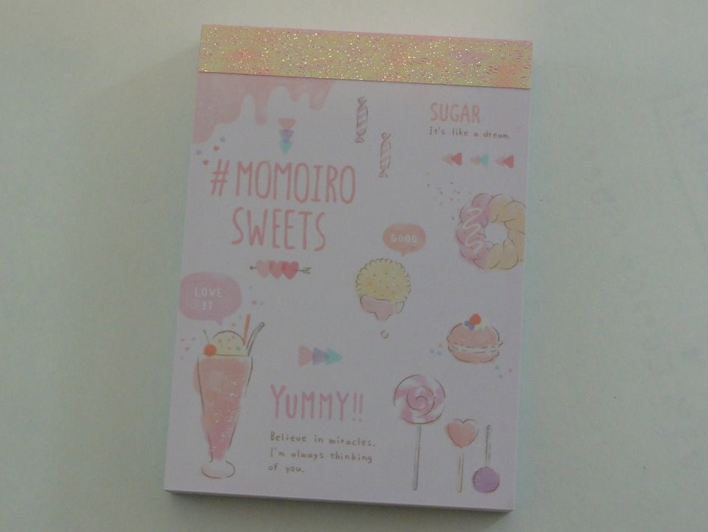 Cute Kawaii Crux Momoiro Sweets Milk Shake Pastry food theme Mini Notepad / Memo Pad - Stationery Design Writing Collection