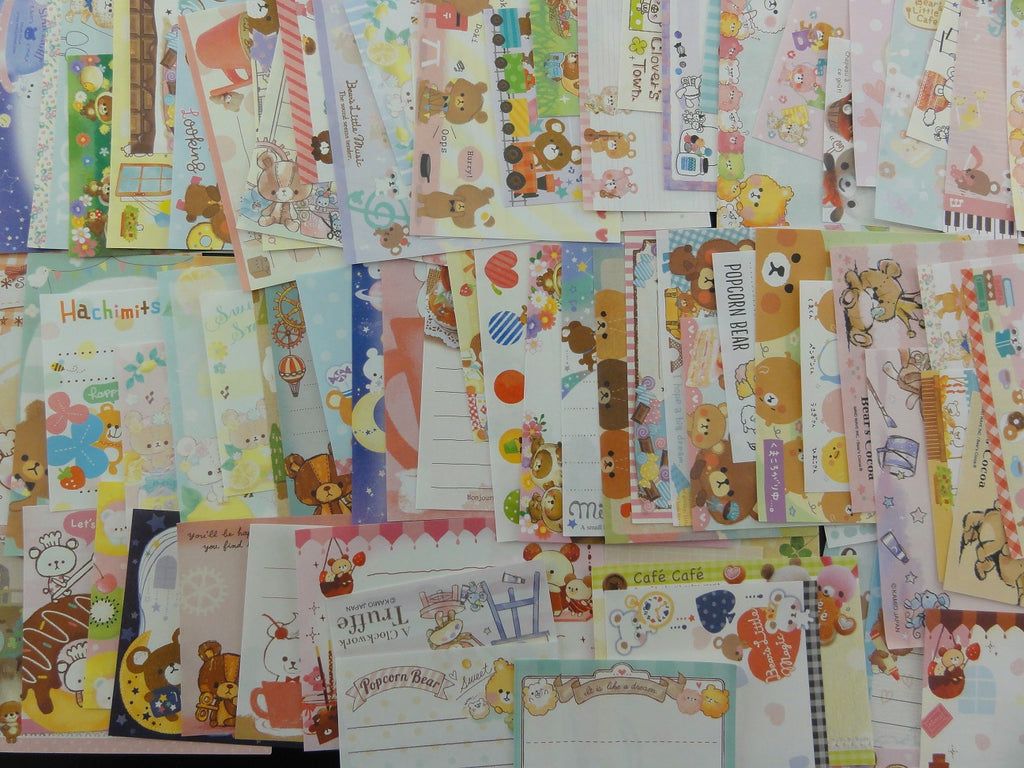 Bear Theme Mini Memo Note Paper Set - 100 pcs