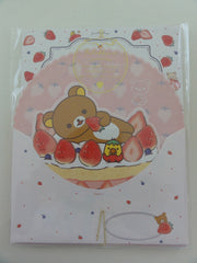 Cute Kawaii San-X Rilakkuma Strawberry Letter Set Pack - Stationery Writing Paper Envelope