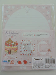 Cute Kawaii San-X Rilakkuma Strawberry Letter Set Pack - Stationery Writing Paper Envelope