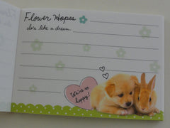 Cute Kawaii Crux Dog Puppies Mini Notepad / Memo Pad - Stationery Design Writing Collection