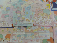 z Cute Kawaii Little Twin Stars Paper Memo Note Set Sanrio - for Stationery Writing Scrapbook Art Craft Penpal