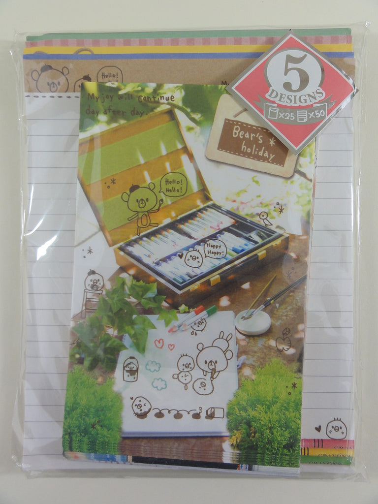 Cute Kawaii Kamio Bear Strawberry Garden Letter Set Pack - Stationery Writing Paper Penpal