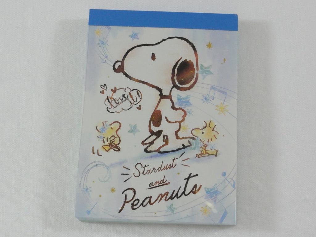 Cute Kawaii Snoopy Stardust Love It Mini Notepad / Memo Pad - Stationery Design Writing Collection