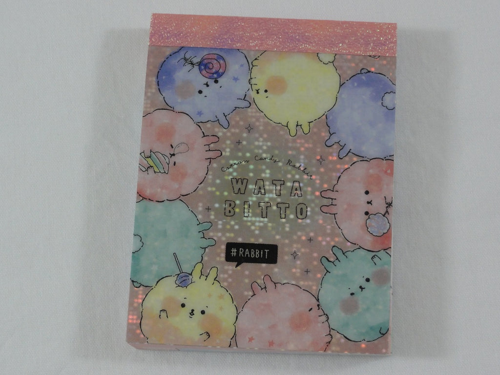 Cute Kawaii Crux Cotton Candy Rabbit Mini Notepad / Memo Pad - Stationery Designer Writing Paper Collection