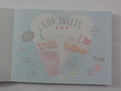 Cute Kawaii Q-lia Sweet Strawberry Pink Soda Drink Donut Mini Notepad / Memo Pad - Stationery Designer Writing Paper Collection