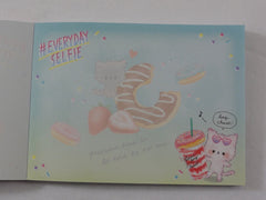 Cute Kawaii Q-lia Sweet Strawberry Pink Soda Drink Donut Mini Notepad / Memo Pad - Stationery Designer Writing Paper Collection