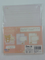 Cute Kawaii San-X Rilakkuma Pajama Party Letter Set Pack - Stationery Writing Paper Envelope